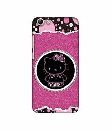 Amazon Brand - Solimo Designer Kitty with Glitter 3D Printed Hard Back Case Mobile Cover for Vivo Y69