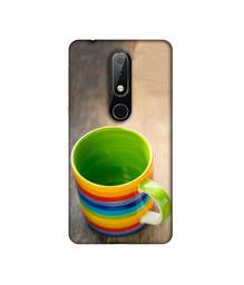 Amazon Brand - Solimo Designer Multicolor Cup 3D Printed Hard Back Case Mobile Cover for Nokia 6.1 Plus