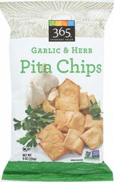 365 Everyday Value, Pita Chips, Garlic & Herb, 9 oz