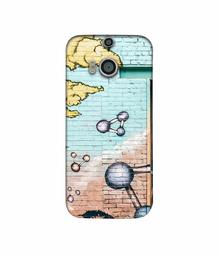 Amazon Brand - Solimo Designer Paintings 3D Printed Hard Back Case Mobile Cover for HTC One M8