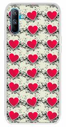 Amazon Brand - Solimo Designer Multicolor Red Heart Design Printed Soft Back Case Mobile Cover for Realme C3