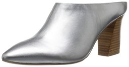 The Fix Women's Celeste Pointed-toe Block-heel Mule, pewter metallic, 11 M US