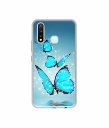 Amazon Brand - Solimo Designer Flying Butterflies UV Printed Soft Back Case Mobile Cover for Vivo Y19