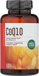 Whole Foods Market, CoQ10 100mg plus Vitamin E, 120 ct