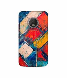 Amazon Brand - Solimo Designer Dark Multicolor Blocks UV Printed Soft Back Case Mobile Cover for Motorola Moto G5 Plus