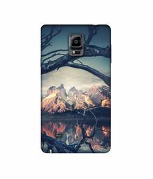 Amazon Brand - Solimo Designer Tree Reflextion 3D Printed Hard Back Case Mobile Cover for Samsung Galaxy Note 4