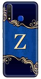 Amazon Brand - Solimo Designer Blue Pattern Alphabet-Z 3D Printed Hard Back Case Mobile Cover for Vivo Y19 / Vivo U20