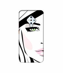 Amazon Brand - Solimo Designer Lady Vector 3D Printed Hard Back Case Mobile Cover for Vivo S1 Pro