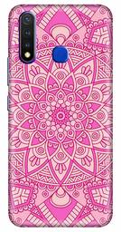 Amazon Brand - Solimo Designer Pink Abstract 3D Printed Hard Back Case Mobile Cover for Vivo Y19 / Vivo U20