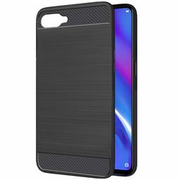 Amazon Brand - Solimo 1101671 Soft Flexible Back Phone Case for Oppo K1 (Black)