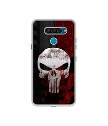 Amazon Brand - Solimo Designer Punisher Skull UV Printed Soft Back Case Mobile Cover for LG Q60