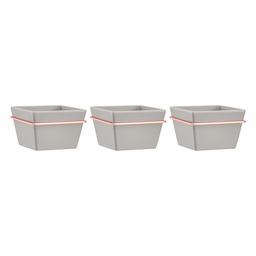 AmazonBasics Wall Planter, Square - Grey/Copper (3-Pack)