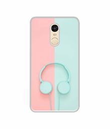 Amazon Brand - Solimo Designer Head Phone UV Printed Soft Back Case Mobile Cover for Mi Redmi Note 4