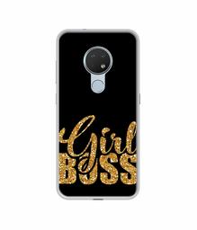 Amazon Brand - Solimo Designer Sparkle Girl Boss UV Printed Soft Back Case Mobile Cover for Nokia 6.2