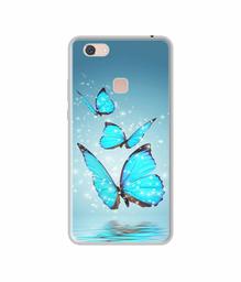 Amazon Brand - Solimo Designer Flying Butterflies UV Printed Soft Back Case Mobile Cover for Vivo Z10