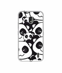 Amazon Brand - Solimo Designer Panda Texture UV Printed Soft Back Case Mobile Cover for Nokia 2.2