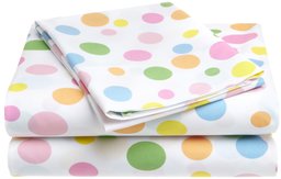 Pinzon Kids Printed Multi Dots Twin XL Sheet Set