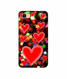 Amazon Brand - Solimo Designer Heart Texture on Glitters 3D Printed Hard Back Case Mobile Cover for Asus Zenfone 3S Max