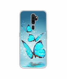 Amazon Brand - Solimo Designer Flying Butterflies UV Printed Soft Back Case Mobile Cover for Oppo A5 (2020)