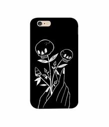 Amazon Brand - Solimo Designer Skull Flower 3D Printed Hard Back Case Mobile Cover for Apple iPhone 6 Plus / 6S Plus