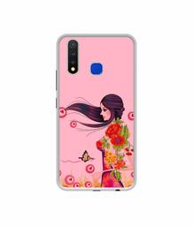 Amazon Brand - Solimo Designer Lady Vector Pattern UV Printed Soft Back Case Mobile Cover for Vivo U20