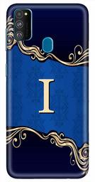 Amazon Brand - Solimo Designer Blue Pattern Alphabet-I 3D Printed Hard Back Case Mobile Cover for Samsung Galaxy M21 / M30s