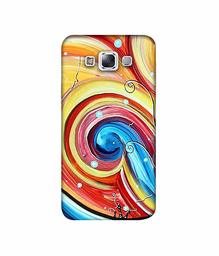 Amazon Brand - Solimo Designer Abstarct Color Mixing 3D Printed Hard Back Case Mobile Cover for Samsung Galaxy E7