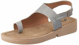 Flavia Women's Grey Fashion Sandals- 7 UK (39 EU) (8 US) (FL/219/GRY)