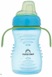 Amazon Brand - Mama Bear Soft Spout Sipper, Blue, 280 ml