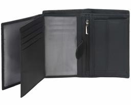 Eono by Amazon Leather Wallet for Men and Women - Flat Design with RFID Reading Protection Function.