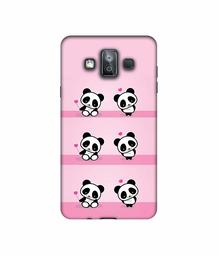 Amazon Brand - Solimo Designer Panda Pattern 3D Printed Hard Back Case Mobile Cover for Samsung Galaxy J7 Duo