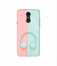 Amazon Brand - Solimo Designer Head Phone 3D Printed Hard Back Case Mobile Cover for LG Q7