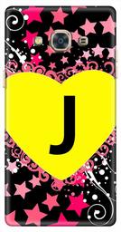 Amazon Brand - Solimo Designer Heart Pattern Alphabet-J 3D Printed Hard Back Case Mobile Cover for Samsung Galaxy J3 Pro