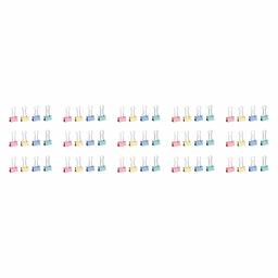 AmazonBasics Coloured Binder Clips, Pack of 60 (19 mm)