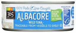 365 Everyday Value, Wild Albacore Tuna in Extra Virgin Olive Oil, Salt Added, 5 oz