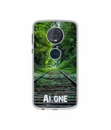 Amazon Brand - Solimo Designer Alone UV Printed Soft Back Case Mobile Cover for Motorola Moto G6 Plus