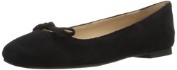 The Fix Women's Zavala Structured Bow Ballet Flat, Black, 9 B US