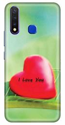 Amazon Brand - Solimo Designer Leaf Heart Love Quote 3D Printed Hard Back Case Mobile Cover for Vivo Y19 / Vivo U20