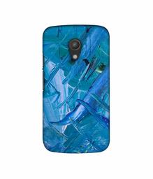 Amazon Brand - Solimo Designer Blue Paint 3D Printed Hard Back Case Mobile Cover for Motorola Moto G 2nd Generation