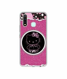 Amazon Brand - Solimo Designer Kitty with Glitter UV Printed Soft Back Case Mobile Cover for Vivo Y19