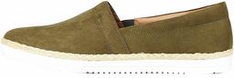 FIND. Men's Jute Slip On Espadrille Wedge Sandal, Green Khaki, 11 UK