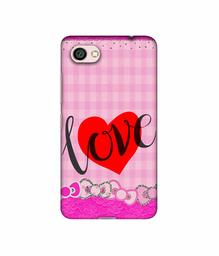 Amazon Brand - Solimo Designer Love Print On Cloth Pattern 3D Printed Hard Back Case Mobile Cover for Xiaomi Redmi Y1 Lite