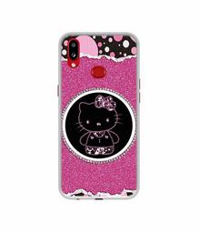 Amazon Brand - Solimo Designer Kitty with Glitter UV Printed Soft Back Case Mobile Cover for Samsung Galaxy A10s