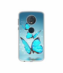 Amazon Brand - Solimo Designer Flying Butterflies UV Printed Soft Back Case Mobile Cover for Motorola Moto G6 Plus