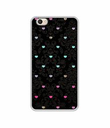 Amazon Brand - Solimo Designer Heart Texture UV Printed Soft Back Case Mobile Cover for Vivo V5