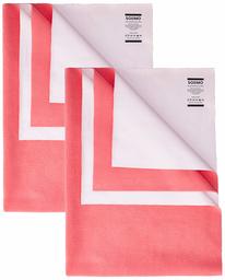 Amazon Brand - Solimo Baby Water Resistant Dry Sheet, Medium, 100cm x 70cm, Dark Pink, Set of 2