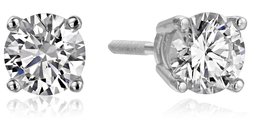 IGI Certified 14k White Gold Lab Created Diamond Stud Earrings (3/4 cttw, I-J Color, SI1-SI2 Clarity)