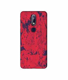 Amazon Brand - Solimo Designer Red Paint 3D Printed Hard Back Case Mobile Cover for Nokia 7.1