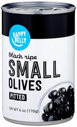 Amazon Brand - Happy Belly Medium Pitted Ripe Olives, 6 Ounce