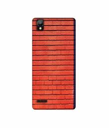 Amazon Brand - Solimo Designer Red and Purple Brick 3D Printed Hard Back Case Mobile Cover for Oppo A35